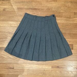 Vintage, green, Mixed Blues pleated skirt, fits small